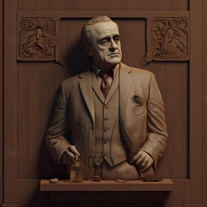Vito Corleone 2 stl model for CNC
